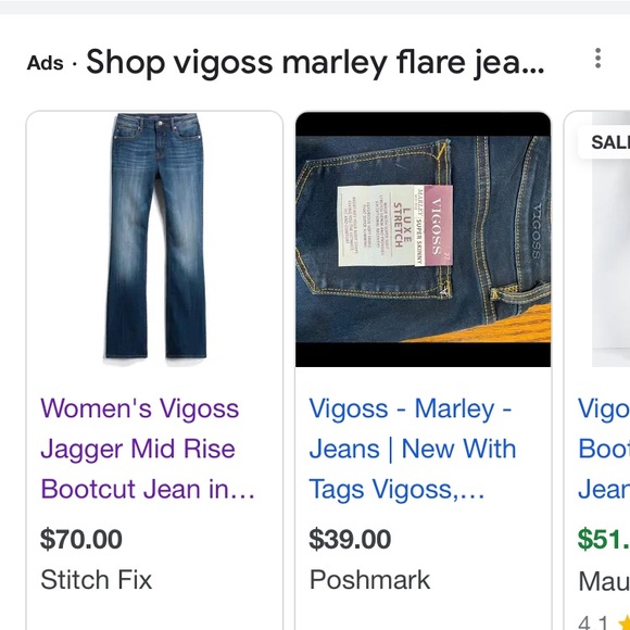 VIGOSS Marley Flare Jeans size 28 - Picture 9 of 9